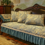 Euroopa žakaarv&auml;rvi diivanipadi &scaron;enill L-kujuline diivanikate seeliku&auml;&auml;rega libisemisvastased kulumiskindlad diivanir&auml;tikud padjap&uuml;&uuml;rid 60x60cm 1pcs