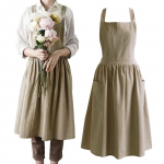 Pehme puuvillane k&ouml;&ouml;gip&otilde;ll risti seljaga s&ouml;&ouml;gitegemiseks Toitlustust&ouml;&ouml;ks &Auml;rirestoran Suurust saab kohandada One Size khaki