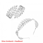 2 TK kreeka jumalanna peapaela k&auml;ev&otilde;ru pulmakomplekt Laurel Leaf Branch k&auml;epaela k&auml;ev&otilde;ru naiste peole