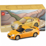 1/32 skaala Subaru BRZ 2019 mudelauto heli ja valgusega, tagasit&otilde;mmatav sulamist survevalu s&otilde;idukikollektsiooni kingitus lastele 1/32-Size:13.4*5.3*4cm oranž