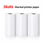 3 rulli 57*25 mm termopaberi isekleepuvat fotov&auml;rvilist veekindlat paberit miniprinteri fotoprinteri jaoks