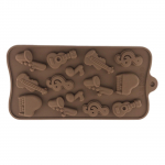 New Silicone Chocolate 6 Shapes Chocolate baking Tools Non-stick Silicone