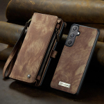 Mitmekihiline t&otilde;mblukuga rahakoti&uuml;mbris 2-&uuml;hes magnetilised eemaldatavad nahast klappkaaned koos 11 kaardipesaga iPhone'i Samsungi kogu keha kaitsega iPhone 13 Pro Max pruun