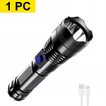 9900LM &uuml;liv&otilde;imas taskulamp kaasaskantav USB-taaslaetav taskulamp veekindel taskulamp v&auml;livalgusti matkalatern built-in battery must