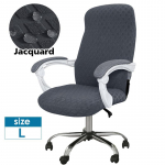 Veekindel Jacquard kontoriarvuti p&ouml;&ouml;rlev tooli kate Stretch spandex m&auml;ngulaua tooli kate m&auml;&auml;rdumisvastane S/M/L suurus L