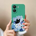 Uus koomiksimustriga kate Xiaomi Redmi 12 13 13C K60 Ultra K70 Note 13 Pro Bumper Anti Drop Liquid Pehme Silikoonist Pretty Phone Case Shell jaoks Redmi jaoks Redmi 13 4G