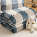 Eriti pehme flanellist tekk Paksendatud nap konditsioneeri tekk 100x140cm
