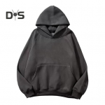 Meeste s&uuml;gistalvine kapuuts Kahekihiline &uuml;hev&auml;rviline lahtine suur tasku Pehme lahtine pullover, pikkade varrukatega elastne mansett kapuutsiga t&auml;navar&otilde;ivad meeste kapuuts 2XL valge