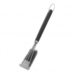 Kaabitsaga grillhari, paksud BBQ-grillharjased, reguleeritava k&auml;epidemega lisapuhastushari