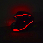 Mootorratta LED-&ouml;ine s&otilde;idusignaali kiiver EL k&uuml;lmvalgus 4-režiimiline LED-rattakiivri valgusriba kaunistuskomplekt, baari tarvikud None tumepunast v&auml;rvi