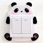 1-osaline helendav l&uuml;liti kleebis silikoonist seinakleebis lastele beebide lasteaia kodukaunistus armsad loomad panda