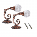 2 tk Suur metallist kristallklaasist kardinahoidja seinakinnitussein seljakonksud riidepuu hoidik kardinapuud Aksessuaarid punane