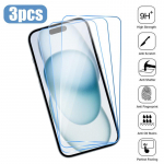 3 TK kaitseklaas iPhone'ile 16 15 14 13 12 11 Pro Max Mini XS XR X karastatud klaas iPhone SE 2020 2022 jaoks 6S 7 8 15 14 Plus iphone 11 puhas