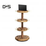 K&auml;ev&otilde;ru hoiustamisriiul Mini tahvel 3-korruseline p&ouml;&ouml;rlev stabiilne alus puidust juveelipood K&auml;ev&otilde;ru n&auml;itusehoidik Kodukaunistused K&auml;ev&otilde;ru hoiustamisriiul kohv