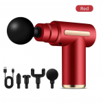 Kaasaskantav fastsiap&uuml;stol s&uuml;vakoe minip&uuml;stol kerge reguleeritava kiirusega kogu keha massaažiseade kaela keha masseerija Type C Charge punane