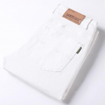 Puuvillased vabaajap&uuml;ksid meeste nelja aastaaja mudelid &Otilde;hukesed v&auml;ikesed sirged venivad punased teksap&uuml;ksid 34 valge