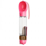 Koera veepudel kaasaskantav &otilde;ues kutsika joomine toidu s&ouml;&ouml;tja kaka dosaator lekkekindel multifunktsionaalne veetass lemmikloomatarbed 300ml roheline