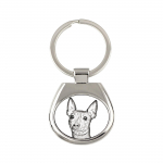 American Hairless Terrier - keychain with a dog, keychain with a print, personalized pendant from the Art-Dog brand