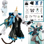 Animem&auml;ng Lynette cosplay Parukas t&auml;iskomplekt kost&uuml;&uuml;m mustkunstnik karneval Vormiriided Halloweeni naiste kleit L-(Costume+Wig)