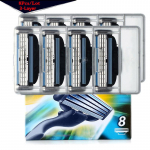 8 tk/partii Kvaliteetsed 3-kihilised raseerimisterad, &Uuml;hilduvad Gillettee Mache 3 masinaga