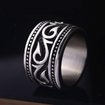 P&otilde;hjamaade Disain Viking Ring Meeste abielus&otilde;rmus Moodne punk rock peos&otilde;rmus roostevabast terasest ehted 12