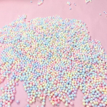 WTEMPO 2 pakki Makarooni v&auml;rvisegupallid V&auml;ikesed vahtpallid Loomingulised isetegemise k&auml;sit&ouml;&ouml; tarvikud Ideaalne kinkekarpide t&auml;itematerjal 2 packs*6-8mm