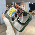 Objektiiv, metallist r&otilde;ngasalus, akr&uuml;&uuml;list telefoni&uuml;mbris iPhone'i 16 15 14 13 12 11 Pro Max jaoks, klaasist kaitseklaasist l&auml;bipaistev p&otilde;rutuskindel kate iPhone 11 Pro Max tumelilla v&auml;rv