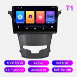 Android-auto raadio SsangYong Korando 3 Actyon 2 2013-2017 jaoks Multimeediam&auml;ngija Pea&uuml;ksus Stereo GPS-navigatsioon BT WIFI 1+16GB 1+16GB black