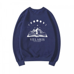 Velarise dressipluus The Night Court Hoodie The Court of Thorn and Roses Court of Dreams kampsun Acotar Velaris Gift Pullover Tops S tumesinine v&auml;rv
