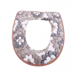 Veekindel Universaalne Big Flower Coral Velvet WC-istmepadi Velcro WC-istme kate Kodu-WC-pott roosa