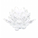 60&nbsp;Mm Quartzlotus lilled, k&auml;sit&ouml;&ouml;, klaas Fengshui kaunistused, kujukesed, kingitus valge