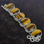 Tiigrisilma k&auml;ev&otilde;ru K&auml;sitsi valmistatud vintage k&auml;ev&otilde;ru Looduslikust v&auml;&auml;riskivist ehted 925 sterlingh&otilde;bedast k&auml;ev&otilde;ru Reguleeritava keti k&auml;ev&otilde;ru Kingitused talle