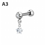 Tsirkoonist k&otilde;rvar&otilde;ngad Helix k&otilde;rvasagara augustamine Conch Tragus rippuv k&otilde;hrer&otilde;ngas Pierc