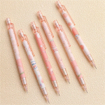 Armas kirjutust&ouml;&ouml;riist Peach Pink 0,5 mm Automaatsed pliiatsid Pressipliiats Mehaaniline pliiats Liigutatav pliiats 1 PCS Pencil
