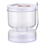 Hapukurgipurk, l&auml;bipaistev lekkekindel &otilde;hukindel Kimchi kuiv-m&auml;rja eralduspaak Liivakella disain kahvli ja ventilatsiooniavaga Koduk&ouml;&ouml;k Hapukurgi oliivid valge