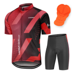 Meeste Hingav Kiiresti Kuivav Mugav L&uuml;hikeste Varrukatega Jersey ja Polsterdatud P&uuml;kste Jalgrattariiete Komplekt XL