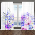 Kevadine roosa roheline lilleline pulmakardin moodne roos 3d 2 osa tasuta saatmine &otilde;huke akna kardin elutuppa magamistuppa dekoor 100W130H(CM)40x51in&Hook