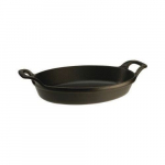 Plat Ovale Empilable &ndash; Staub &ndash; 1303323 &ndash; Fonte Noir &ndash; 32 cm &ndash; Cuisson Homog&egrave;ne