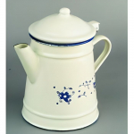 Cafetiere email decore conique 1 l