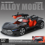 1/24 Mercedes Benz AMG Vision GT Uue Konseptsportauto Sulamist Metallist Valatud Auto Mudel Heli ja Valgusega Kogumis Hobi Kaunistus Kingitus must