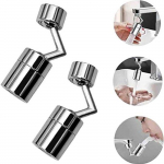 Komplekt 2 P&ouml;&ouml;rlev vees&auml;&auml;stjat 720 &deg; Universaalne kraanifilter Pritsmekindel Topelt tihend 4-kihiline v&otilde;rk