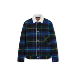 Levi's Plaid Briti stiilis kunstnahast shearingjakk meeste jakid sinine A4882-0005 S