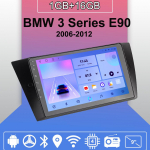 Android Carplay autoraadio BMW 3-seeria E90 2006-2012 multimeediumipleieri peakomplekti stereo GPS-navigatsioon BT WIFI 2+32GB 1+16GB