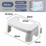 1 tk kokkupandav WC-pott K&uuml;kitaburet, libisemisvastane jalapukk, kaasaskantav aste vannitoat&ouml;&ouml;riistade tarvikud valge
