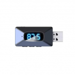 Auto Bluetooth 5.4 saatja vastuv&otilde;tja k&auml;ed-vabad k&otilde;ne USB toide autokomplekt juhtmevaba automaatne heli Fm raadio LED-ekraan tugi TF-kaart