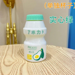 Kvaliteetne plastikust veepudeli ekskursioon joogipudel Yakulti kujuga armas Kawaii piimakarbist &scaron;eikeri pudel lastele/t&auml;iskasvanute klaasist 480ML