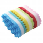 Kolmekihiline Wave Bath Sponge kehahari Skin Clean Massage Cleaning Du&scaron;iharjad Lastele T&auml;iskasvanute Vanni K&auml;sn sinine