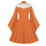 Halloweeni kleit naistele Cosplay Witch Mesh &otilde;lg Trompet varrukatega gooti retro swing kleidid L