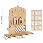 Ramadani advendikalender Eid Mubaraki puidust kaunistused moslemipeotarbed 2025. aasta ramadaani kodukaunistamise tarvikud 1