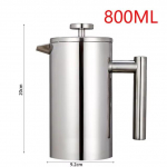 350ml/800ml/1000ml French Press kohvimasin roostevabast terasest kaheseintega isoleeritud kohvimasina pott 800ml
